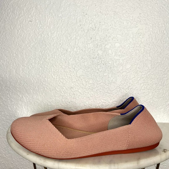 Rothy's The Flat Pink Coral Womens Size 9 Ballet Flat Round Toe Retired - Picture 6 of 16